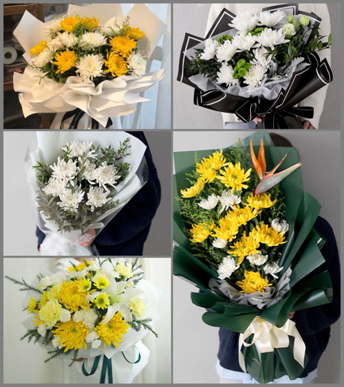 浙江省台州温岭市松门镇干北村白事花束代送